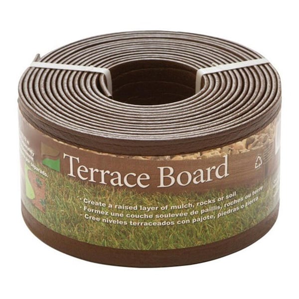 Master Mark 94440 Terrace 4 in. x 40 ft. Black Board Landscape Edging MA11097 - main
